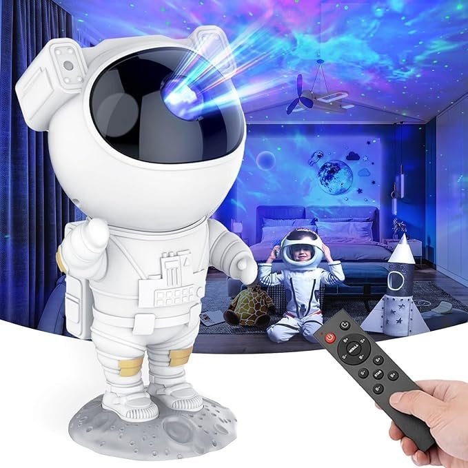 Astronaut Galaxy Projector – Remote-Controlled Starry Night Light