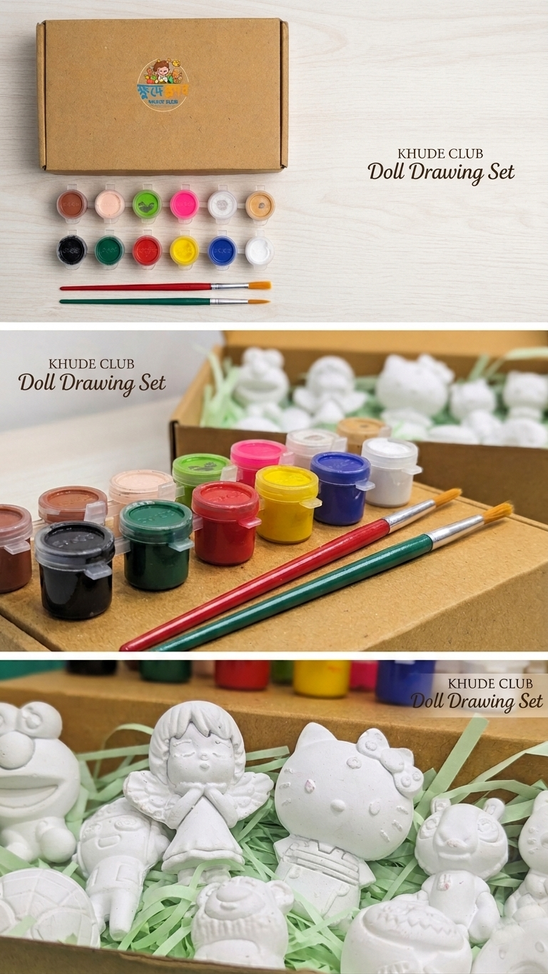 Reusable Kids Doll Drawing Set mini